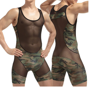 Professional Men Weightlifting Custom Team Sublimation Wrestling Singlet Durable Sportswear Fabric for Gym and Competitions - Product Image 4