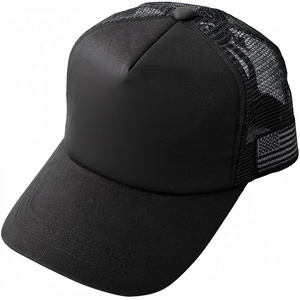 Gorra de béisbol de malla de 5 paneles personalizada, 100% algodón, transpirable, estilo camionero, ajustable con cierre a presión, deportiva, informal, para exteriores. - Product Image 1