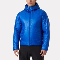 Doudoune matelassée color block blanc et violet, hiver, décontractée, épaisse, en polyester, avec fermeture éclair, broderie, capuche, lettres, bambou
