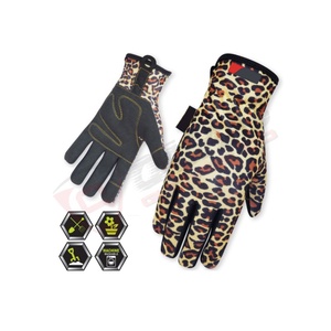 Moda nuevo jardín-Leopardo de trabajo protector-animales impresos-mejores guantes de algodón de nailon para niños de jardinería - Product Image 1
