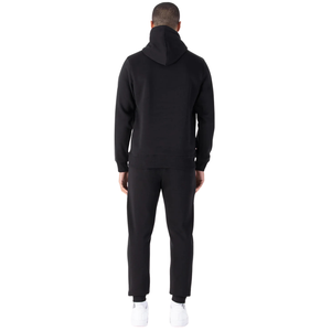 Mens Hooded Pullover Tracksuit Set Tapered Jogger Trouser Regular Fit Daily Two Piece Outfit Drawstring <b>Top</b> Custom Label OEM ODM - Product Image 4