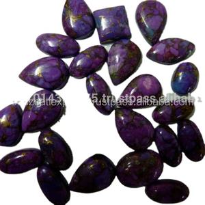 Piedras de cobre de calidad Natural para hacer joyas, colgantes de piedras preciosas de corte de tamaño variado, Turquesa - Product Image 2