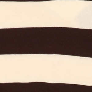 T-shirt en coton rayé blanc et marron pour femme, décontracté, à manches courtes, pour l'été - Product Image 6