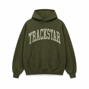 Sudadera con Capucha Personalizada Trackstar OEM ODM, Unisex, Oversize, de Forro Polar, Etiqueta Privada, Ropa Urbana, Suministro de Fábrica, Talla Personalizada TS-HD-006 - Product Image 4