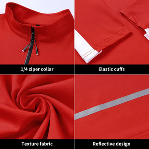 Veste coupe-vent légère et sportive à col montant pour l'entraînement, séchage rapide, personnalisable, pour commandes en gros - Product Image 3