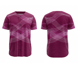 Jersey de Béisbol Personalizado Premium, Ropa Deportiva con Botones, Proveedor Mayorista, Jersey con Logotipo y Números Personalizados | Poliéster Transpirable - Product Image 4