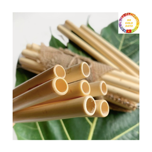Bamboo <b>Drinking</b> Straws | Premium Reusable Biodegradable Straws Natural Color Bulk OEM - Product Image 5