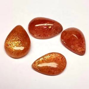 Haute Qualité Naturel 5mm 7mm Sunstone Poire Lisse Cabochon Semi Précieux Pierres Précieuses En Vrac De Fabricant Vérifié Fournisseur - Product Image 2