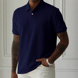 Camiseta Casual Antiarrugas de Alta Calidad para Hombre, Manga Corta, Tejido de Punto Sólido, 100% Algodón, Personalizable con Impresión Digital - Product Image 3
