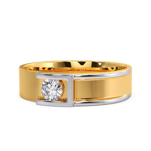 แหวนทองประดับเพชรแบบทูโทน - Product Image 4