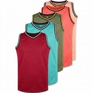 Camiseta de Baloncesto de Poliéster de Diseño Único y Alta Calidad, Ropa Deportiva Transpirable y Antibacteriana, Camiseta de Baloncesto Lisa para Adultos - Product Image 1