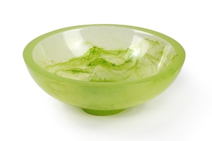 Bol en résine moderne fait main, revêtu de résine rouge, écologique, empilable, pour servir les aliments lors de mariages et de fêtes, idéal pour offrir en cadeau - Product Image 4