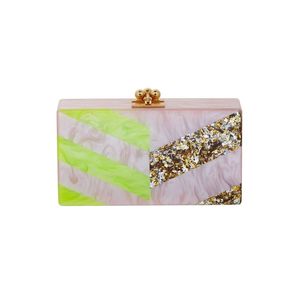 Pochette de soirée pour femmes artisanale, accessoire de mariage en résine de cristal de designer - Product Image 6