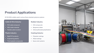 Compuesto para Cables de PVC, Polvo Supresor de Humo, Retardante de Llama, Libre de Halógenos |   Reemplazo del Aditivo de Trióxido de Antimonio GY-SS-232 GYC - Product Image 3
