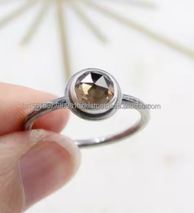 Venta caliente 925 anillo de plata esterlina para mujer cabujón de piedras preciosas marrones anillo en forma de marquesa joyería hecha a mano para fiestas - Product Image 5