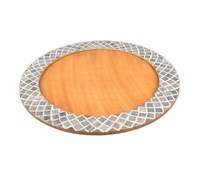Miroir mural rectangulaire moderne de luxe en os incrusté |   Miroir décoratif pour salle de bain et salon