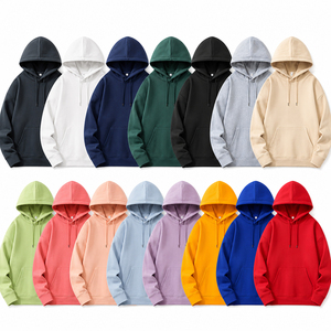Sweat-shirt à capuche unisexe couleur unie Bangladesh Apparels, style streetwear, pour l'hiver, lot en stock, 100% coton, vente en gros, tricoté - Product Image 1