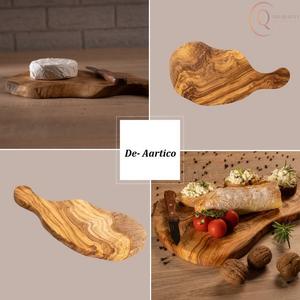 Planche à découper multifonctionnelle en bambou écologique et antibactérien pour la découpe, le service et l'utilisation en cuisine, compatible lave-vaisselle - Product Image 3