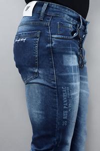 Jeans Grises Elásticos de Cintura Media para Hombre Gex de Primera Calidad, Más Vendidos - Product Image 3