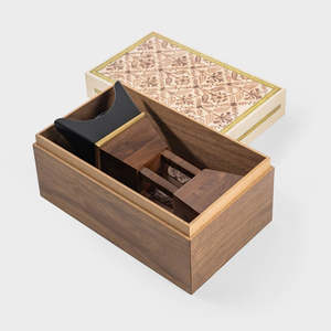 Quemador de Incienso de Madera Natural Hecho a Mano con Bolsa de Almacenamiento de Algodón, Quemador de Incienso de Madera Ecológico con Bolsa de Transporte - Product Image 4
