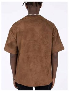 Camiseta estampada para hombre, oversize, de corte holgado, hombros caídos, manga corta, de algodón, estilo casual y streetwear - Product Image 3