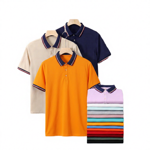 เสื้อโปโลแขนสั้นผู้ชาย ผ้าฝ้าย สีพื้น ลำลอง ระบายอากาศได้ดี ทรงปกติ ดีไซน์ติดกระดุม - Product Image 6