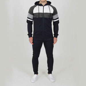 Chándal con Capucha para Hombre, Diseño Color Block, Sudadera con Cremallera y Mangas Largas, con Bolsillos Laterales, Ropa Casual de Otoño - Product Image 5