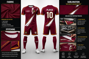 Conjunto de Uniforme de Fútbol Personalizado, Jersey y Pantalones Cortos de Alto Rendimiento, Tela Ligera de Secado Rápido para Deportes de Equipo y Club - Product Image 6