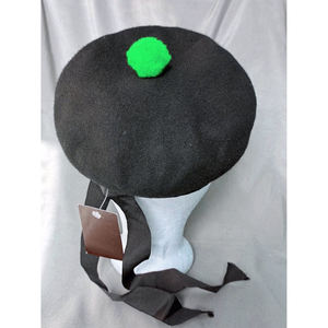 Gorro Escocés Clásico Balmoral en Cuadros, 100% Lana Pura, Negro/Blanco/Rojo, Gorro Elegante de las Tierras Altas 2026 - Product Image 3