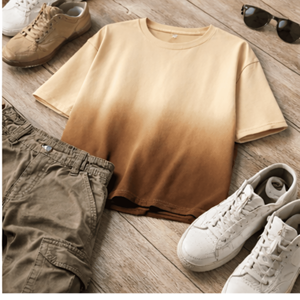 T-shirt oversize contemporain Street Core Ombre en coton premium 240 GSM, coupe décontractée et tombé fluide - Product Image 4