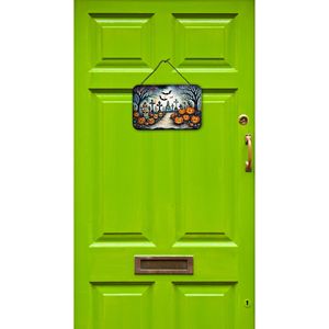 ป้ายแขวนผนังลายฮาโลวีนเหมือนผีป้ายโลหะอลูมิเนียมหลากสีสำหรับผนังห้องครัวบาร์ห้องน้ำบ้าน - Product Image 2