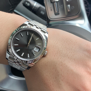 Reloj casual mecánico de lujo JP SK C Factory Gray 904L 3235 con calendario y movimiento automático de 41 mm/31 mm 2236 para parejas - Product Image 5