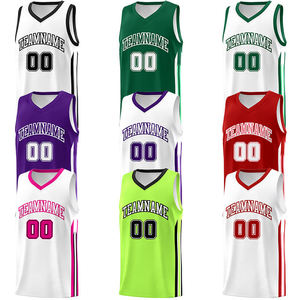 Camiseta de Baloncesto Transpirable Personalizada con Diseño 2026, Camisetas Reversibles, Uniforme de Baloncesto Reversible de Alta Calidad - Product Image 5