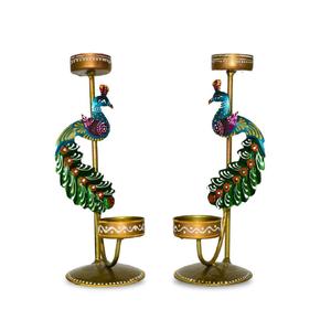 Handprinted <b>Tealight</b> Candle <b>Holders</b> for Home Decoration Diwali Christmas Gifting Items Decorative Tabletop T-Light <b>Holder</b> - Product Image 1