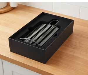 Support à serviettes moderne en acier noir avec revêtement poudré, design circulaire, parfait pour la table à manger et l'utilisation en restaurant. - Product Image 6