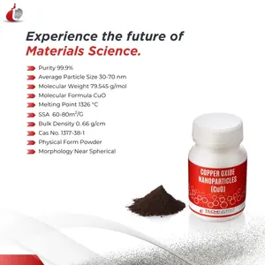 TECHINSTRO Nanopartículas Avanzadas de Óxido de Cobre (1 kg) 6.31 g/cm³ Densidad de Oxígeno para Almacenamiento de Energía y Catalisis OEM/ODM - Product Image 3