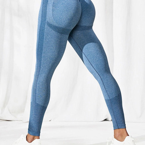 Wholesale High Quality Women Scrunch Butt Lift Booty Workout <b>Leggings</b> <b>Seamless</b> High Waist Yoga Pants - Product Image 4