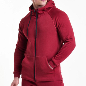 เสื้อฮู้ดแขนยาวสีพื้นลำลองชุดกีฬาฤดูหนาวชุดวิ่งออกกำลังกายชุดวอร์มผู้ชายผ้าฝ้าย 100% - Product Image 2