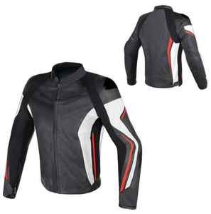 Nouvelles vestes de moto de course en cuir véritable de haute qualité, coupe-vent, respirantes, avec logo frontal, pour l'hiver - Product Image 4