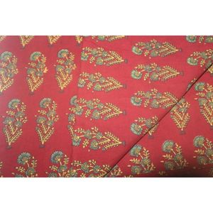 Tela de Algodón con Estampado a Mano Rojo, 110 GSM, para Cortinas, Pañales, Textiles para el Hogar, Bolsas y Accesorios, Precio al por Mayor - Product Image 2