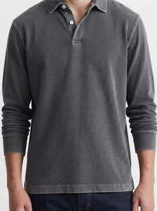 <b>Men's</b> Long Sleeve Solid Color Knitted <b>Polo</b> <b>Shirt</b> Casual Regular Fit <b>Red</b> Collared Design 2027 - Product Image 5