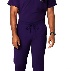Custom Printed Knitted Breathable Comfortable Professionals Scrubs Uniform for Medical Nursing Suit Sets Men - Product Image 6
