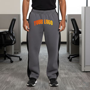 Pantalones deportivos personalizados al por mayor, corte ajustado, 100% algodón, pantalones de chándal para gimnasio, fitness y deporte para hombre - Product Image 4