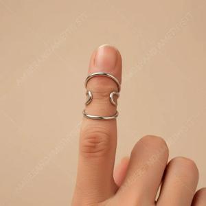 Sterling Silver Plated Arthritis Splint <b>Ring</b> EDS Support <b>Adjustable</b> <b>Ring</b> - Product Image 6
