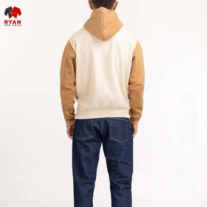 Sweat-shirts à capuche unis pour hommes, style pull-over, avec logo personnalisé, 100% coton molletonné respirant, design ODM, prix de gros pour l'hiver - Product Image 4