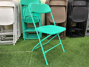 Chaise pliante moderne en acier inoxydable - Siège extérieur durable pour jardins, plages et espaces publics - Product Image 3