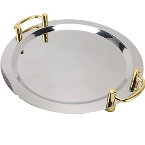 <b>Kitchen</b> Catering Service Modern Design Serving Tray Food Coffee Tea Serving Tray High Selling Product Metal Tray - Product Image 2