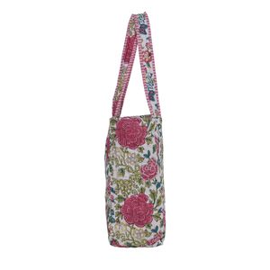 Handblock Printed Cotton Quilted Eco-Friendly Lightweight Sustainable Tote <b>Bag</b> Shopping <b>Bag</b> for Halloween & <b>Easter</b> - Product Image 3