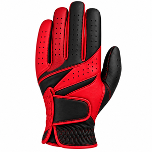 Gants de golf en cuir véritable Cabretta souple, ajustement parfait, antidérapants, avec logo personnalisé, pour hommes, vente en gros - Product Image 2