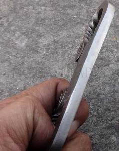 Hand Forged Metal Fire Starter Hook With Twisted Design For Camping Survival Use - Product Image 3